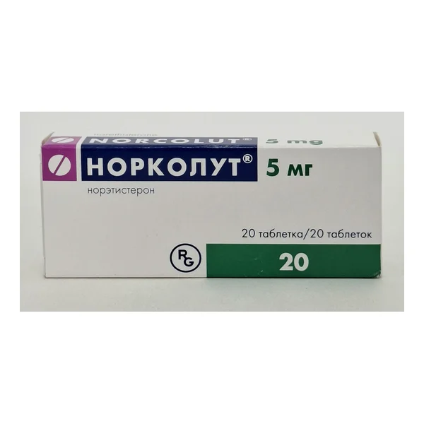 Norcolut tablets 5mg x 20 Gedeon Rikhter Vengriya