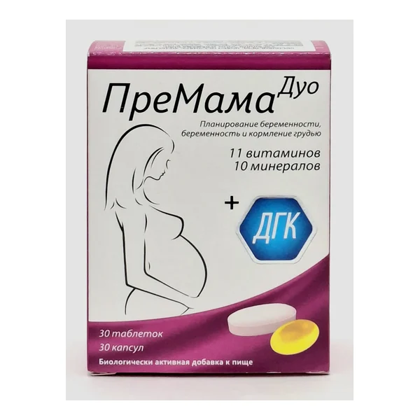 Премама дуо таб х 30 + капс х 30 Алкалоид Скопье