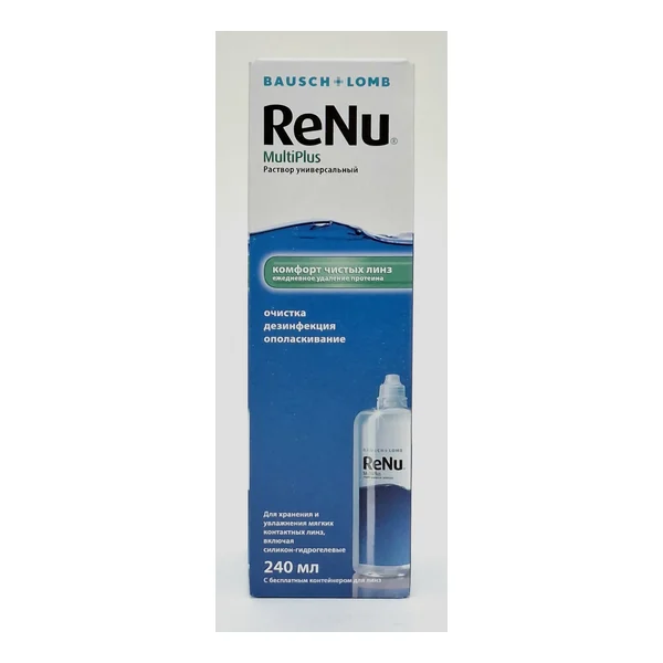 ReNu MultiPlus р-р 240мл, Реню для мягких контактных линз Италия