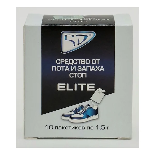 5 Days ELITE foot product against sweat and odor x 10 sachets Russia