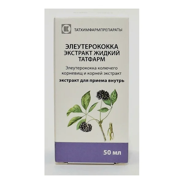 Eleuterokoka tincture 50ml Tatkhimfarm