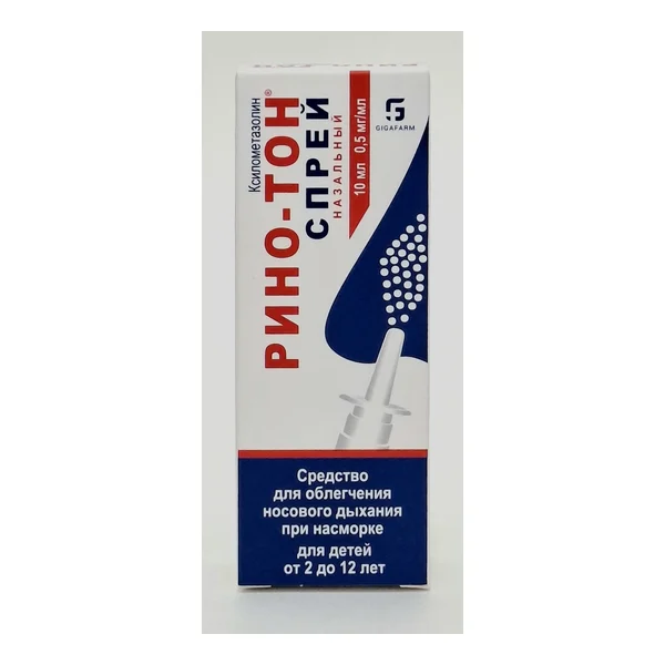 Rino-ton spray for nos 0.5mg/ml 10ml x 1 Giga farm OOO