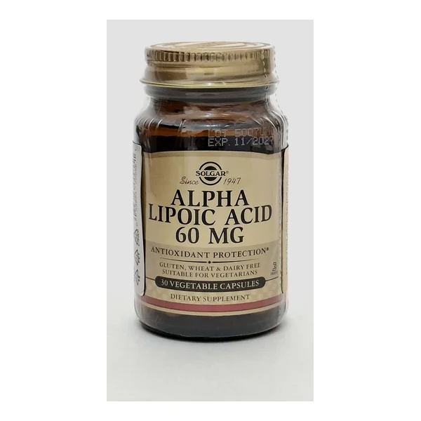 Alpha-lipoevaya acid capsules 60mg x 30 Solgar Vitamin