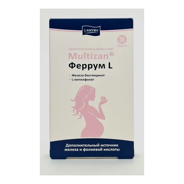 Multizan Ferrum L tablets x 30 Lamira