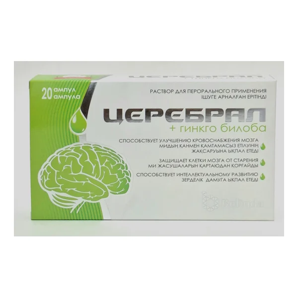 Tserebral+Ginkgo biloba 10ml bottle x 20 Natiris