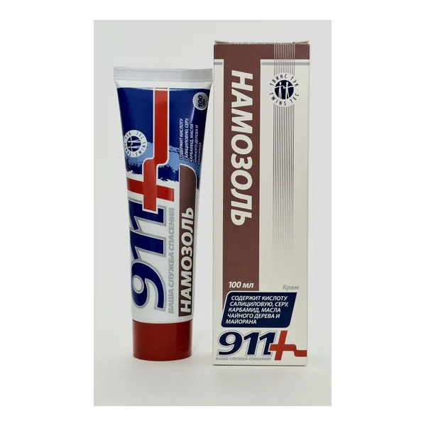 911 Namazol cream for udaleniya dry mozoley and natoptyshey 100ml Tvins Tek Russia