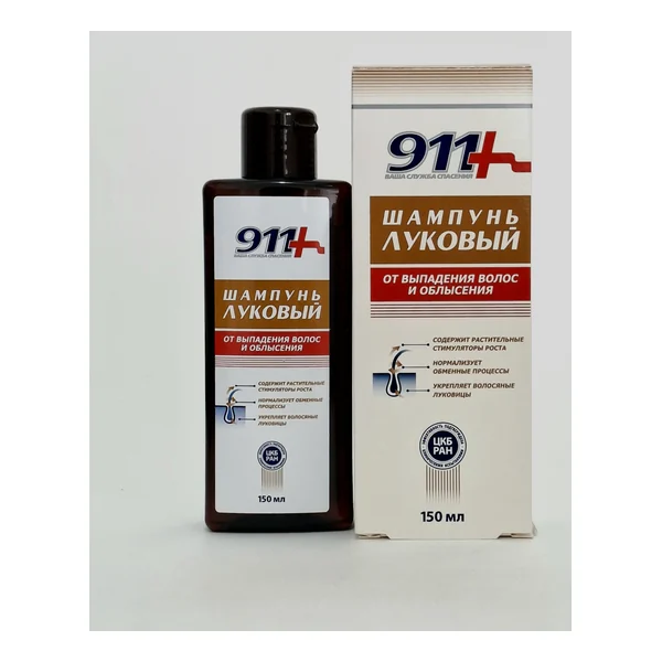 911 Shampoo Lukovyy 150mlot loss hair and oblyseniya Tvins Tek Russia