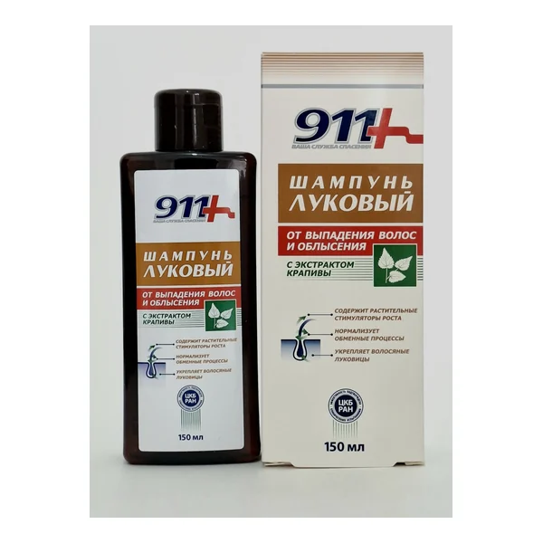 911 Shampoo Lukovyy with krapivoy 150ml Tvins Tek Russia