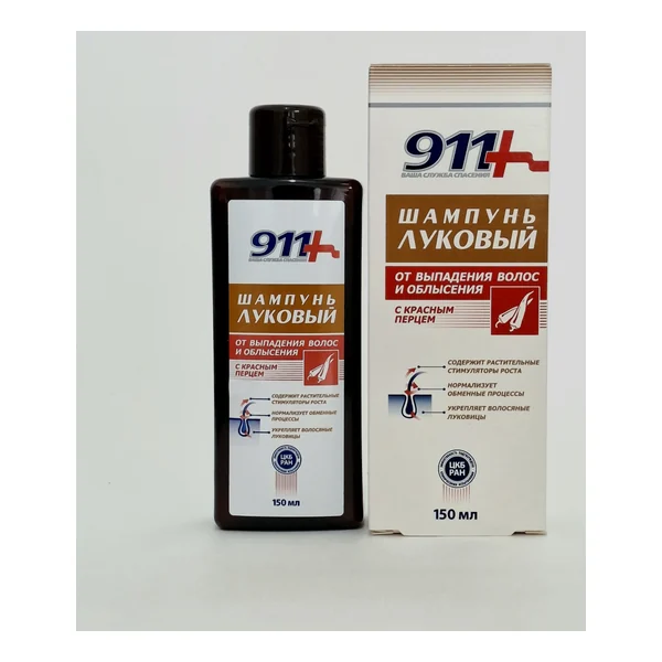 911 Shampoo Lukovyy with krasnym pertsem 150ml Tvins Tek Russia