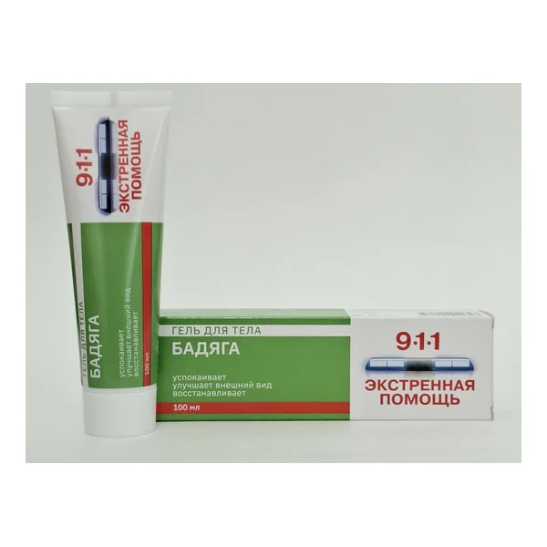 911 Badyaga gel-balm against bruises and bruises 100ml Mirrolla