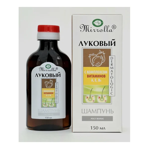 Shampoo Lukovyy with complex vitaminov 150ml Mirrolla. Russia