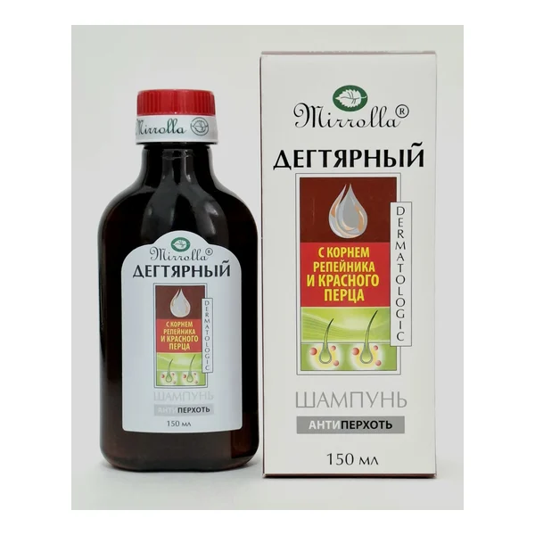 Shampoo Degtyarnyy with kornem repeynika and kr. pertsa 150ml Mirra Russia