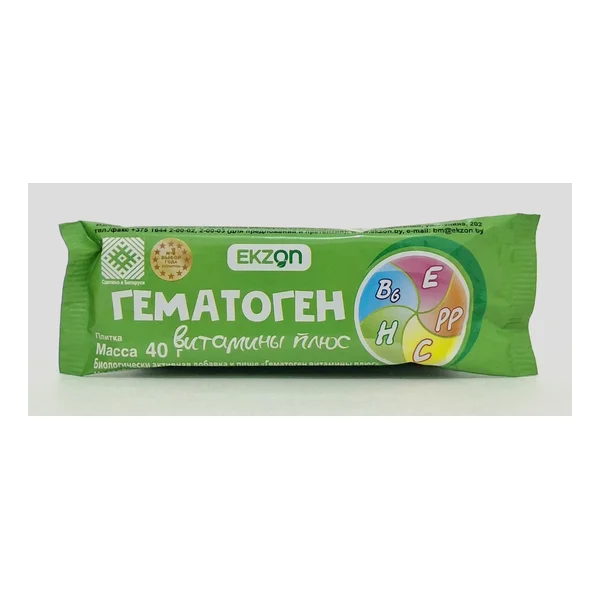 Gematogenka vitaminnaya in glazuri 40g Russal. Russia