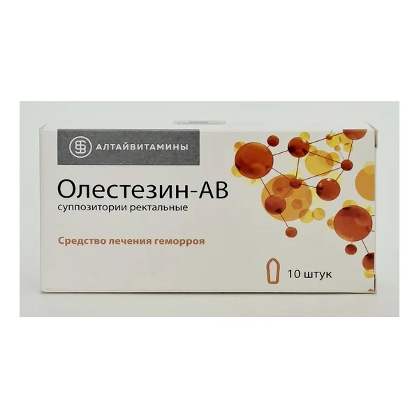Olestezin-AV suppositories x 10 Altayvitamin Russia