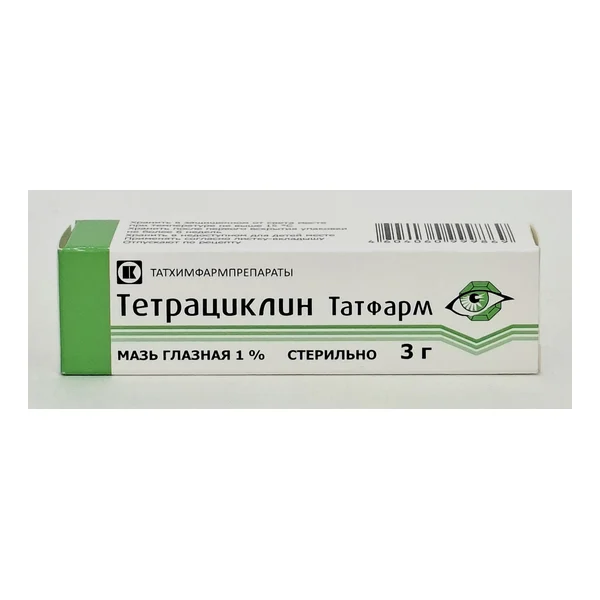 Тетрациклиновая мазь 1%-3.0 глазная Татхимфармпрепараты