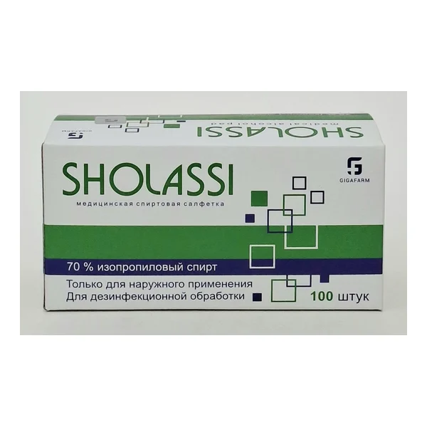 Spirtovye wipes x 100** Sholassi