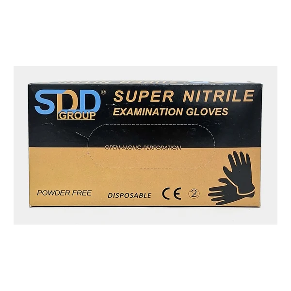 Gloves nitrile without/t XL x 100 black SDD Grupp