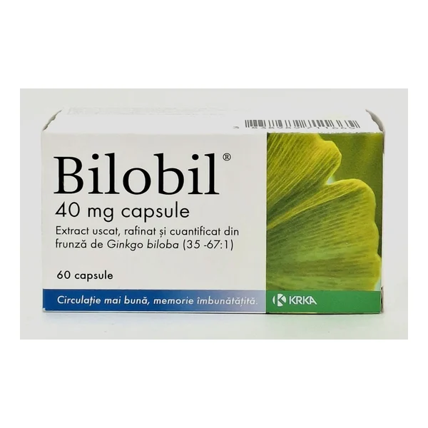 Bilobil capsules 40mg x 60 KRKA Slovenia