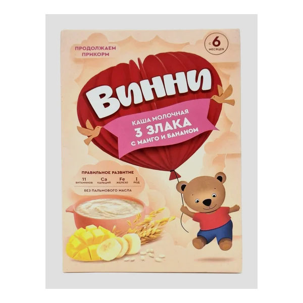 Winnie m/for 3 zlaka with mango and banana 200g (6+) Infaprim ZAO