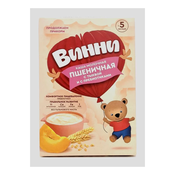 Винни м/к пшеничная с тыквой и пребиотиками 200г (5+) Инфаприм ЗАО