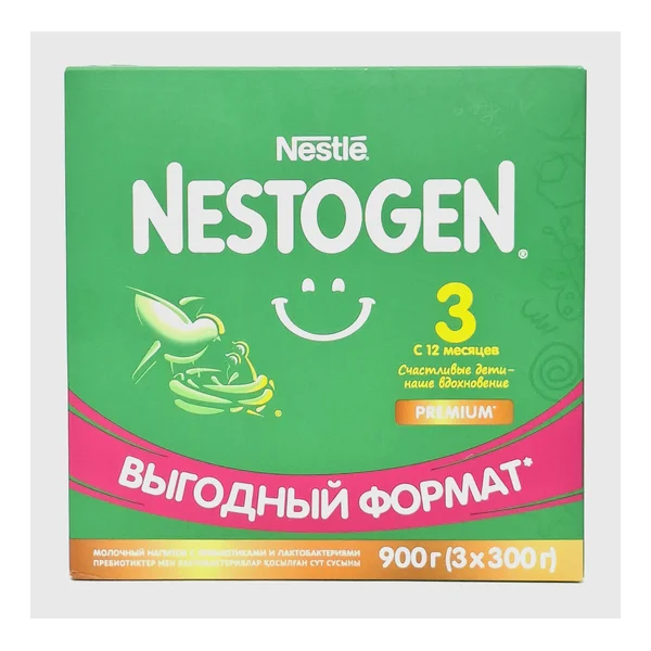 Nestozhen 3 premium milk formula with 12-ti months with prebiotics 900g Nestle