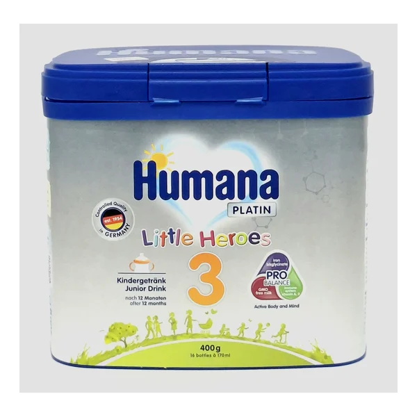 Humana 3 Platin milk formula from 12 months 400g 70840 Khumana