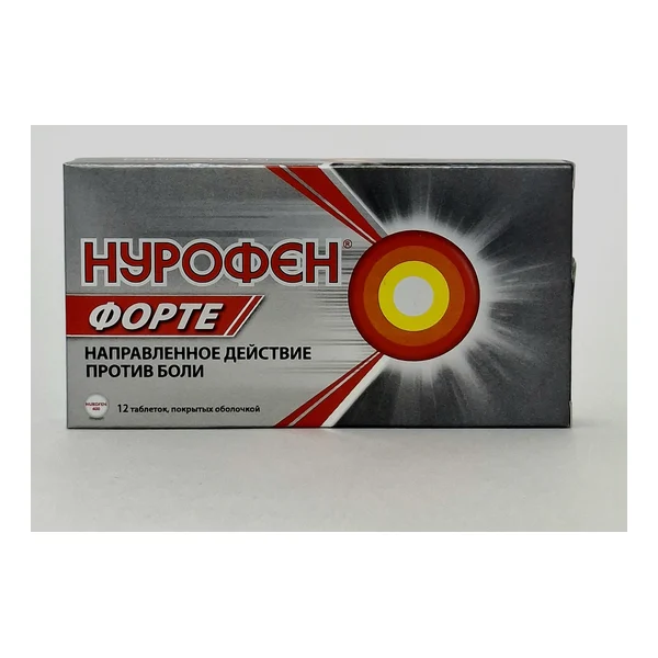 Нурофен форте таб. п/о 400мг х 12 BOOTS HEALTHCARE. ВЕЛИКОБРИТАНИЯ