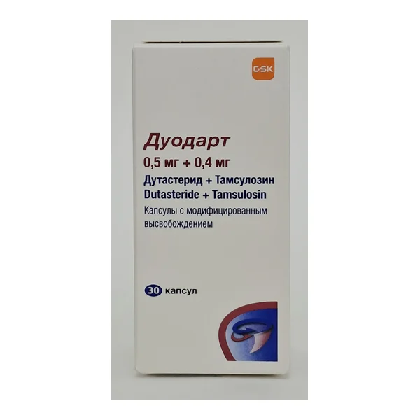 Duodart tablets 0.5mg/0.4ml x 30 Glakso-Velkom