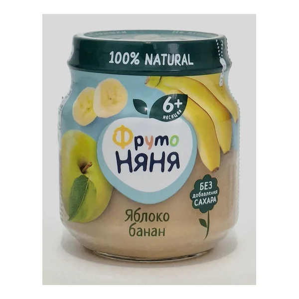Fruto Nyanya puree fruit apple, banana 6+ months 100g Progress Russia